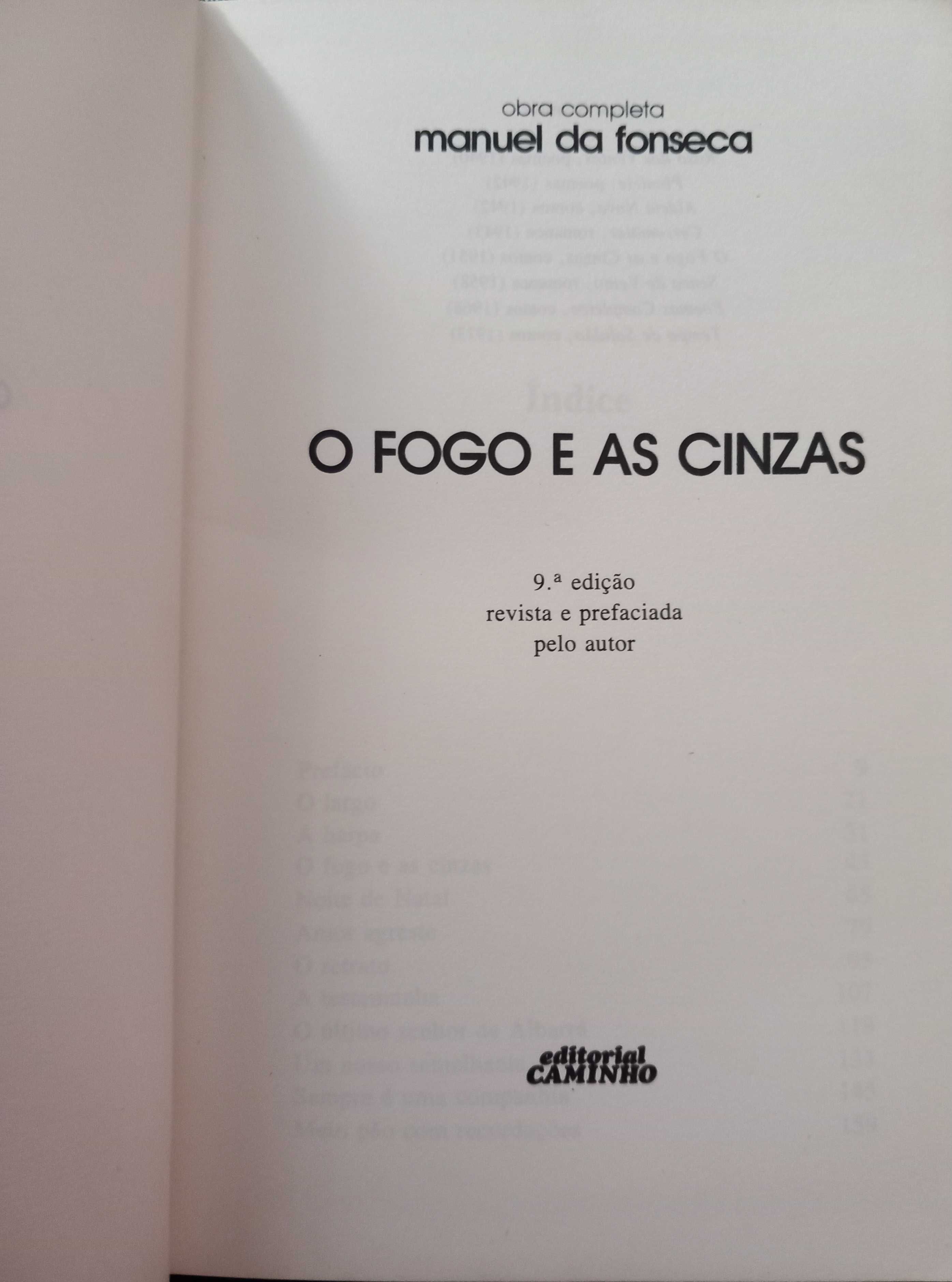 Livro - O Fogo e as Cinzas de Manuel da Fonseca