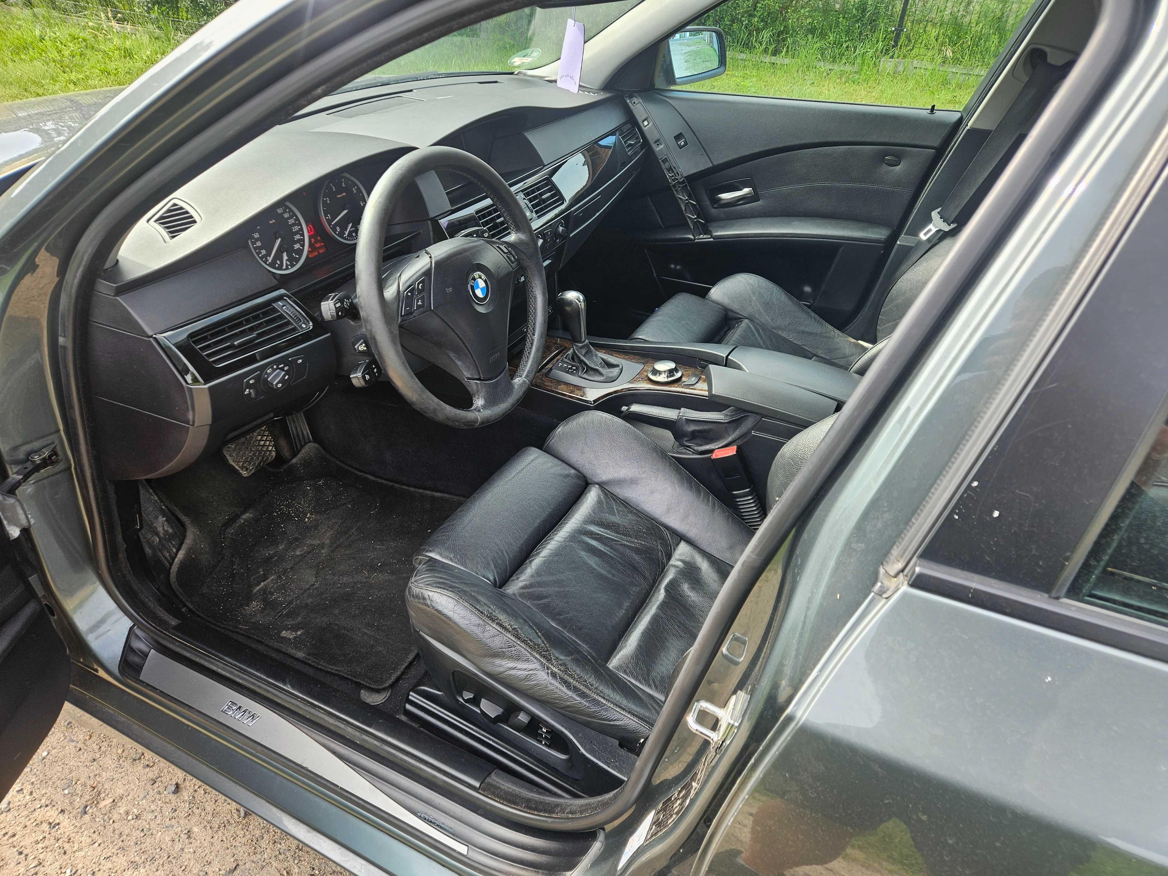Bmw e60 54b25 192km automat 256s5 TITANGRAU wszystkie czesci!