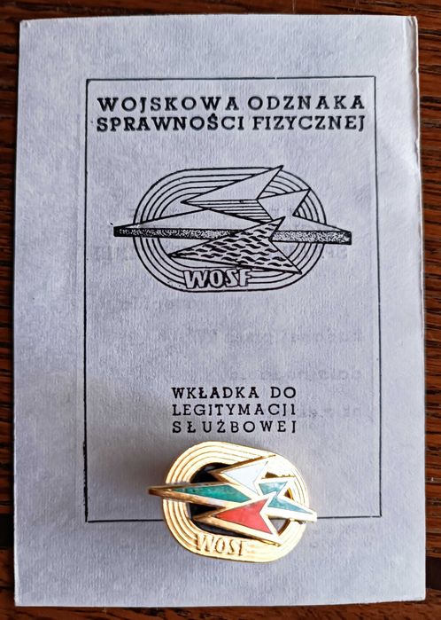 WOP MON WOSF legitymacja plus odznaka