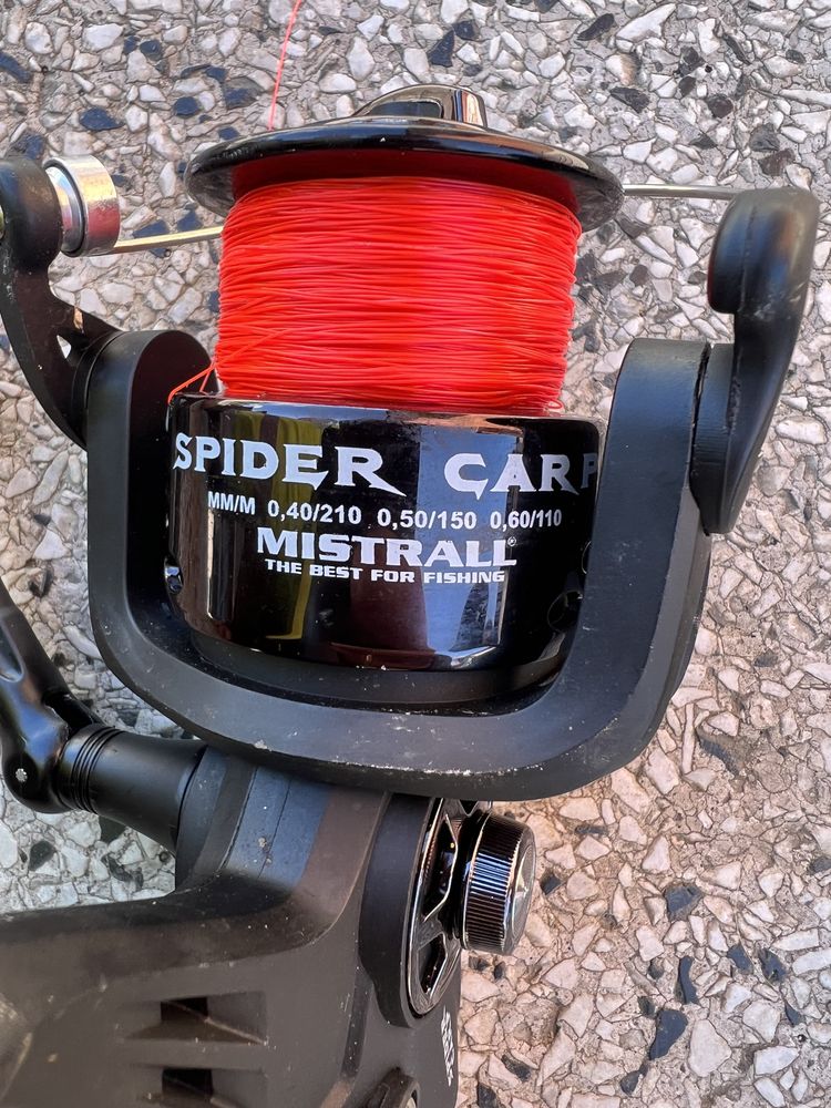 Kołowrotek kołowrotki mistrall spider Carp 3 szt