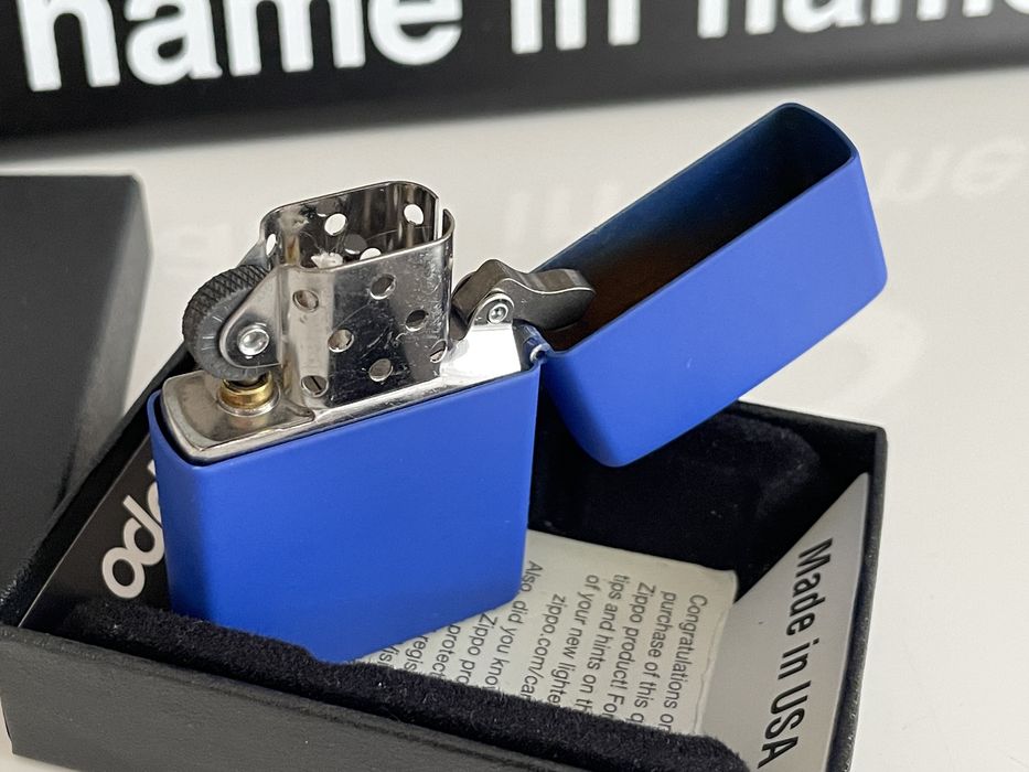 Zapalniczka Zippo 2017, Origin of Flight, lotnicza, Blue Matte