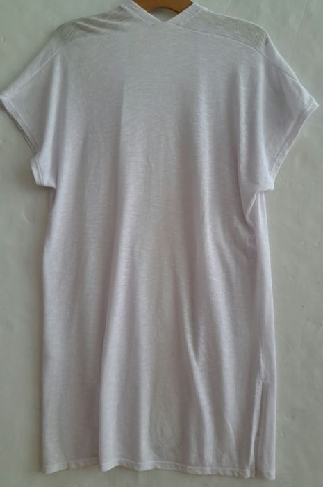 Kardigan Biały Lekki, Letni, Krótki Rękaw, Narzutka, Roz. L/XL