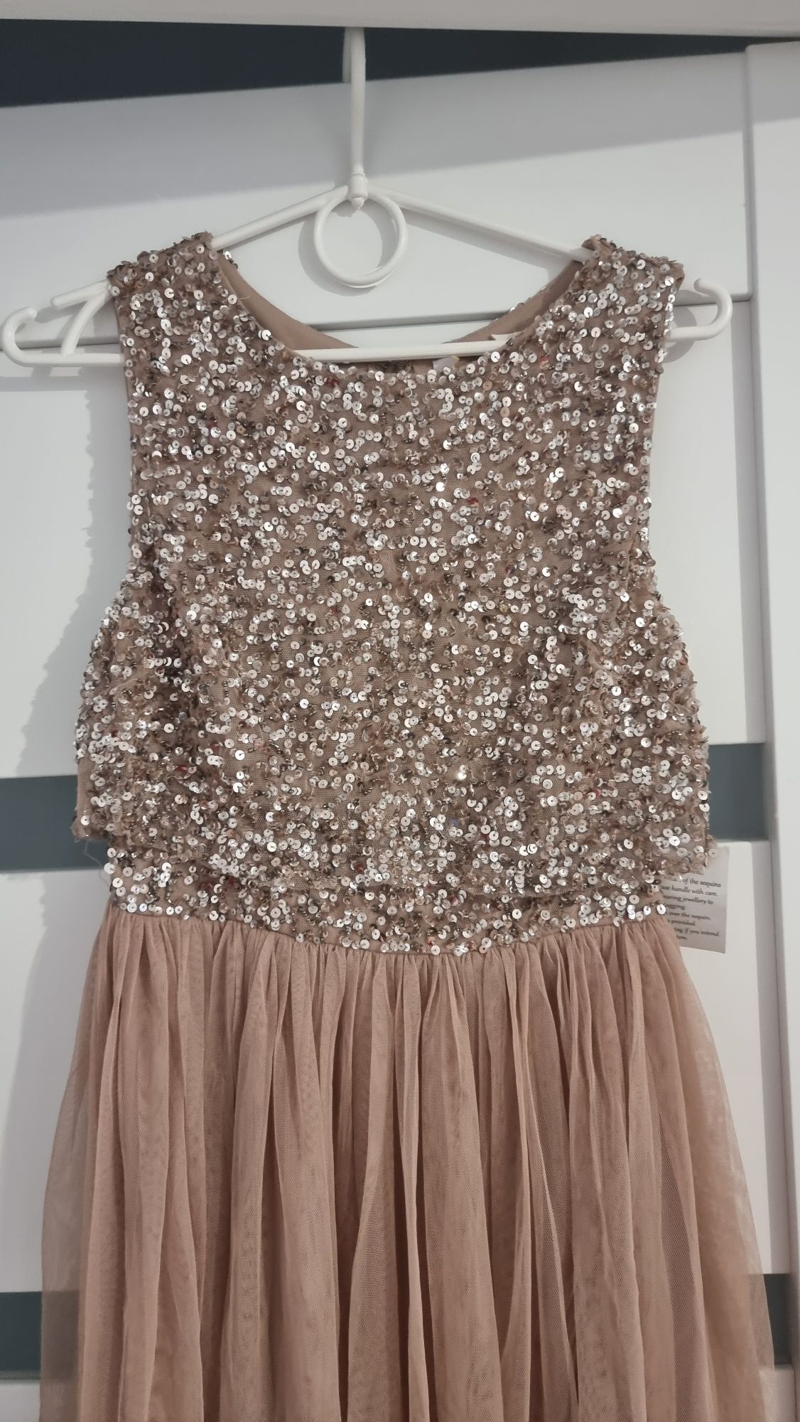 Maya r. 32 petite nowa sukienka z cekinami top asos