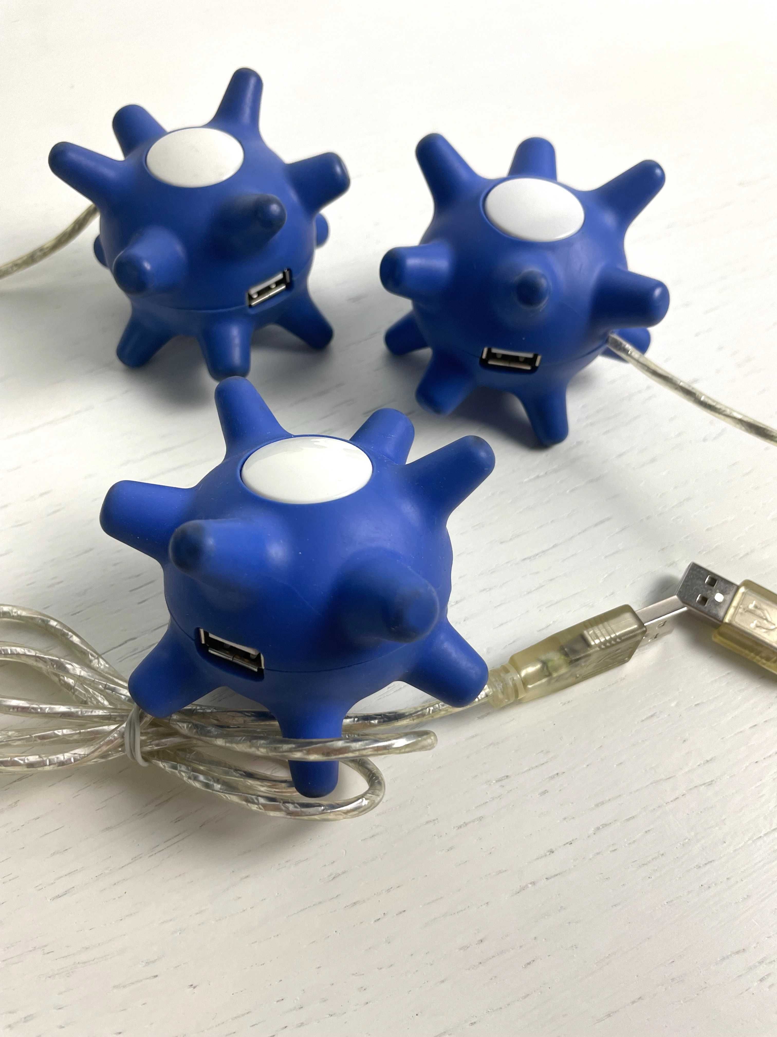 3 x Stylowy rozdzielacz USB hub USB 3 porty (2.0)