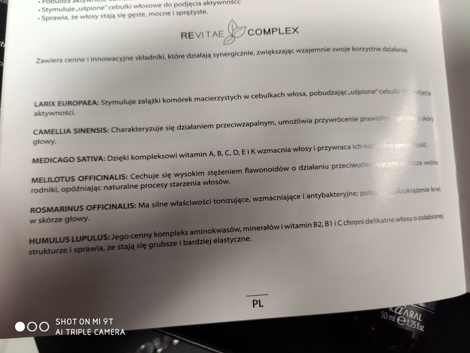 K 05 REVITAE Kuracja wzmacniająca i zagęszczająca wlosy