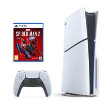 Konsola PS5 Slim z napędem + pad + Spiderman 2