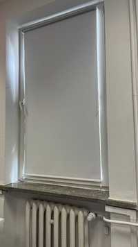 Roleta wewn. 85 x 230 cm, zaciemniająca, biała, bezinwazyjny montaż