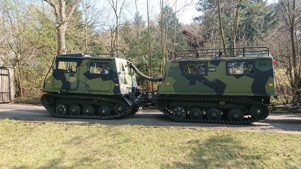 Pojazd gasienicowy kuligi Ratrak Sisu BV 3.9V8 amfibia Hagglund BV206