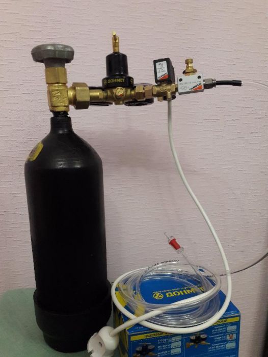 Со2 система Camozzi углекислотная аквариумная баллон балон камоци гроу