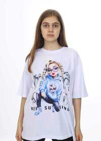 T-shirt oversize dziewczęcy 140