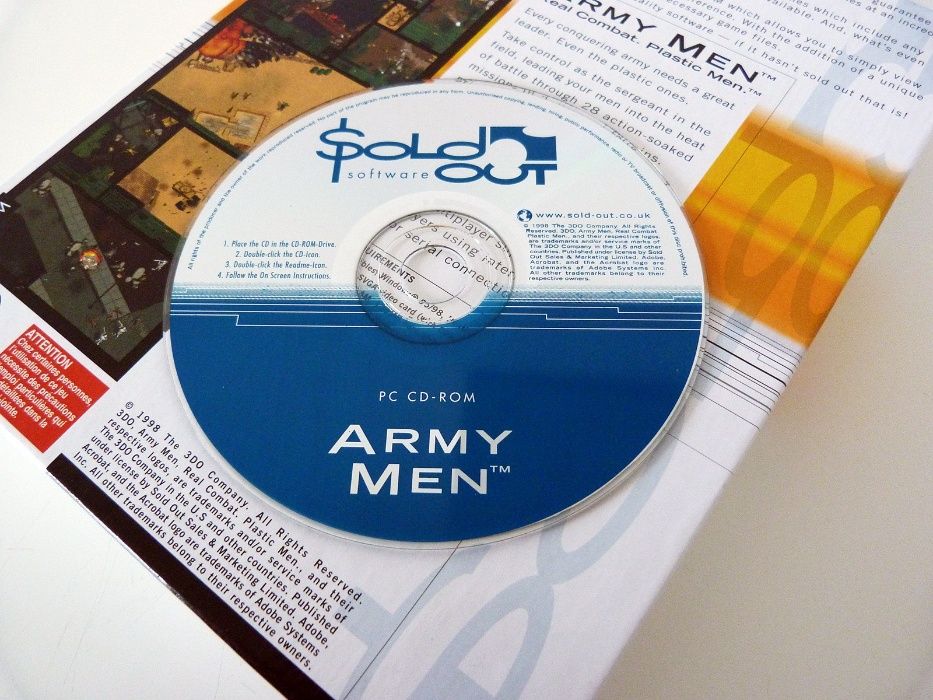 Army Men Real Combat Plastic Men PC Big Box Edition ANG. JAK NOWY