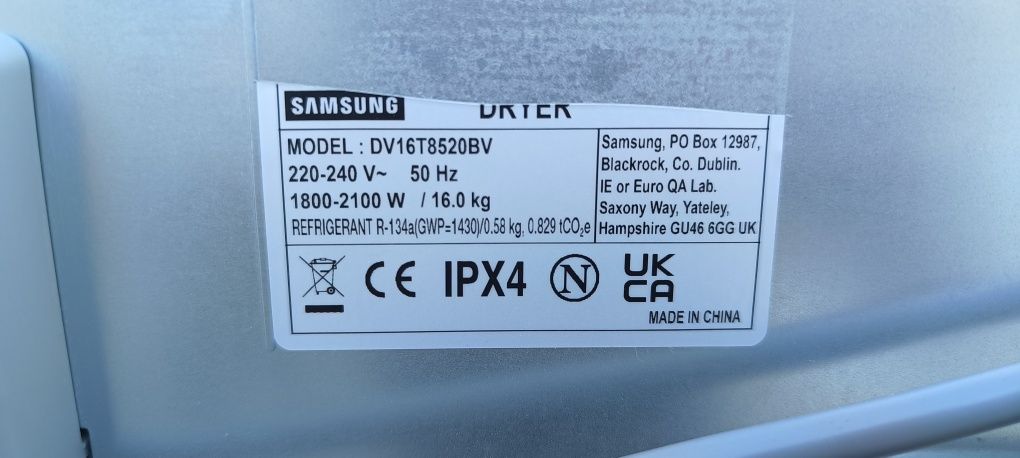 Suszarka SAMSUNG DV16T8520BV OptimalDry 16kg