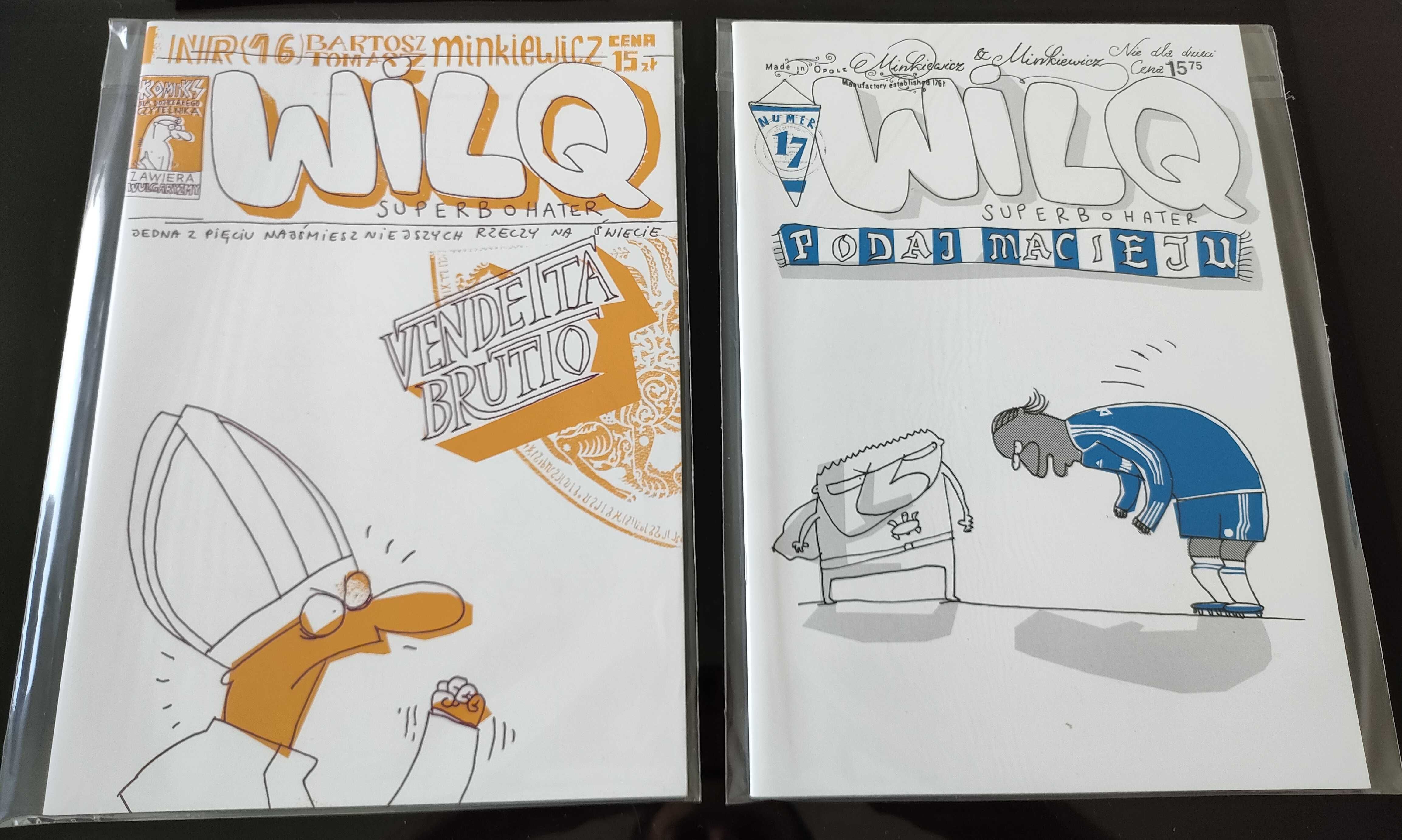 Zestaw komiksów WILQ Superbohater - Nr 16 & 17 - Minkiewicz