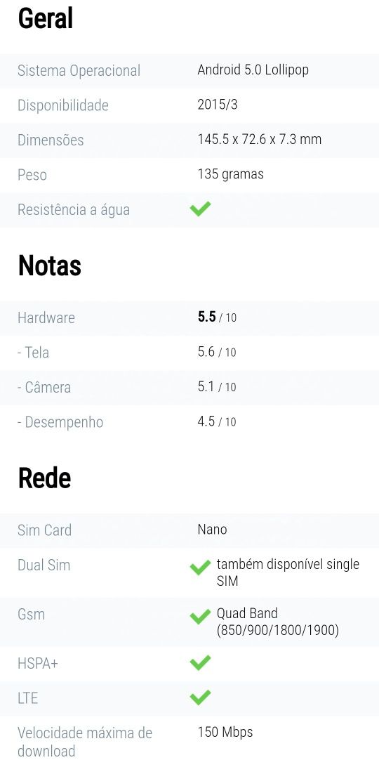 Sony Xperia M4 Aqua - Para Peças