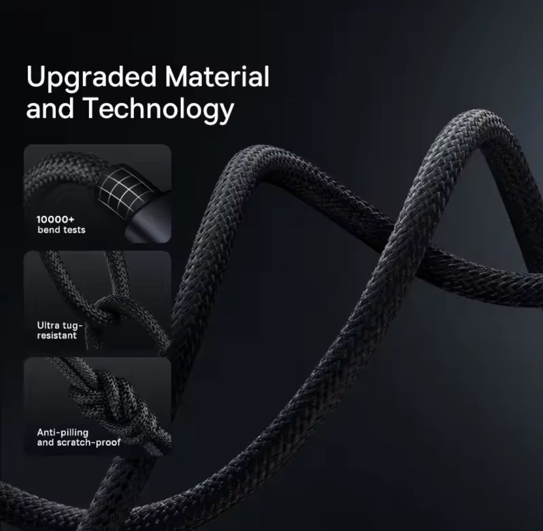 Baseus USB C 100W szybkie ładowanie Inteligentny kabel czarny