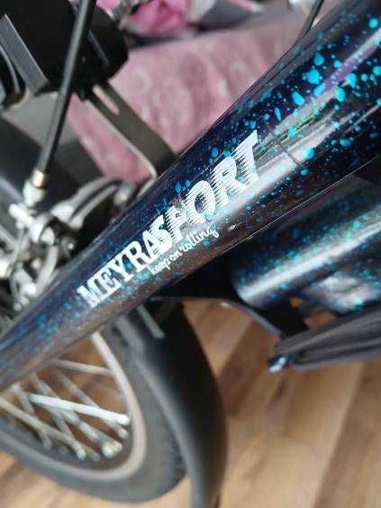 Przystawka rowerowa do wózka inwalidzkiego