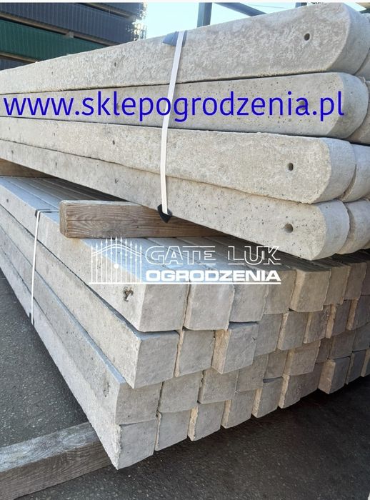 Słupek betonowy 220cm 9x8cm do siarki ,do ogrodzenia,do sad
