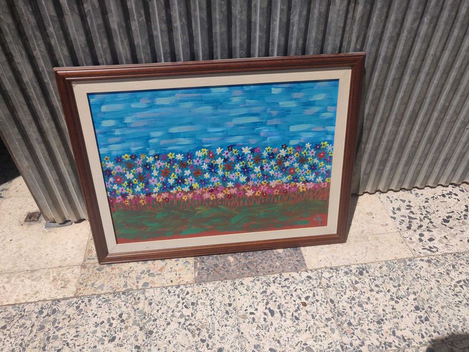 Quadro pintado à mão
