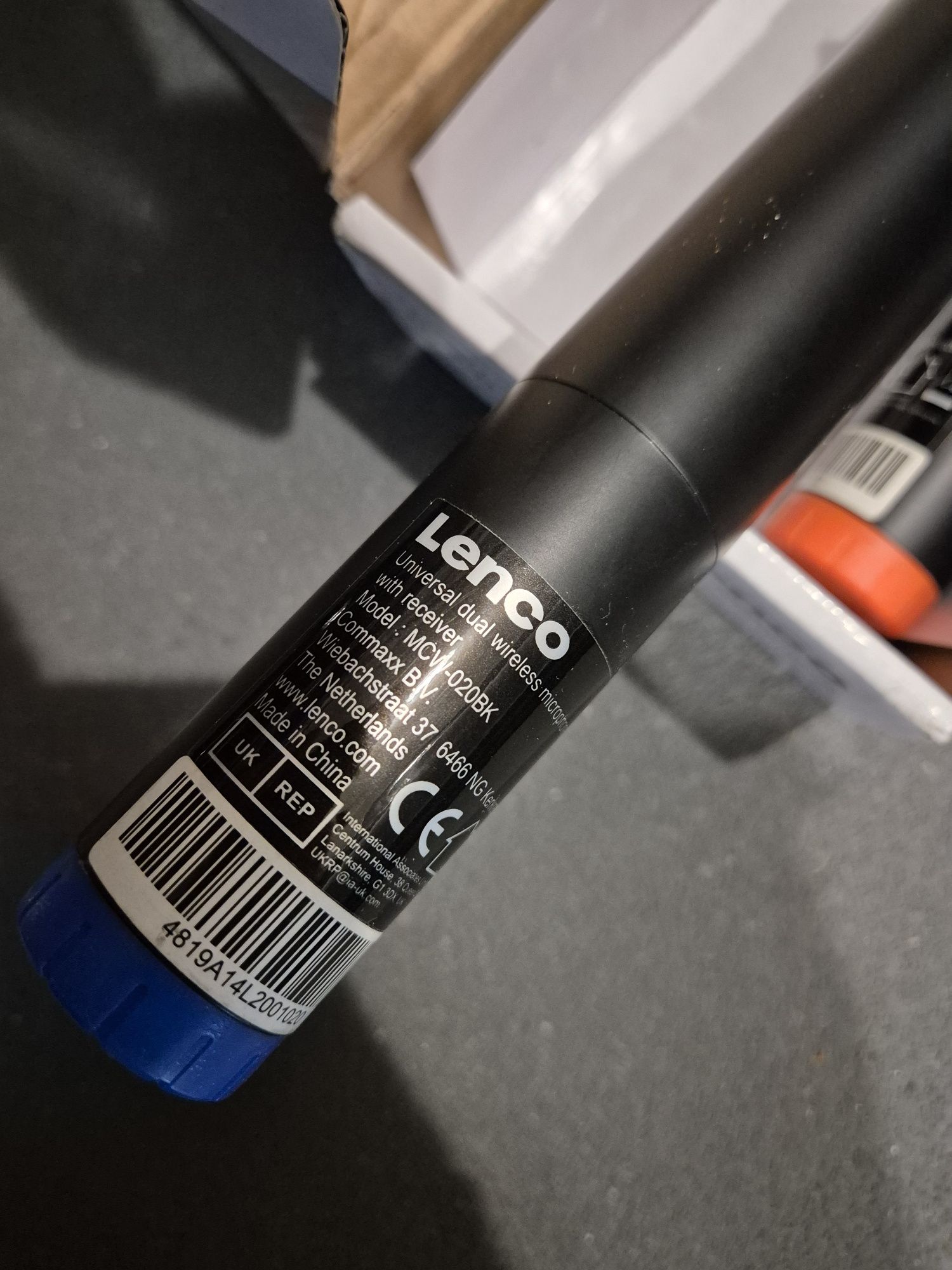 Zestaw mikrofonów lenco mcw-020bk 2 sztuki