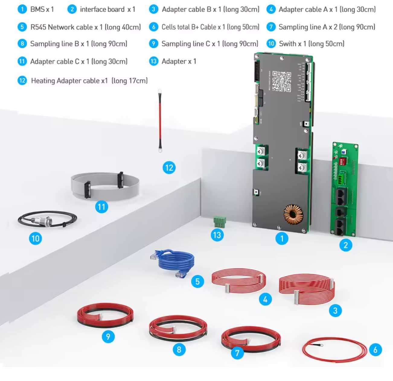 JK-BMS V19 z ekranem 4.3 cala