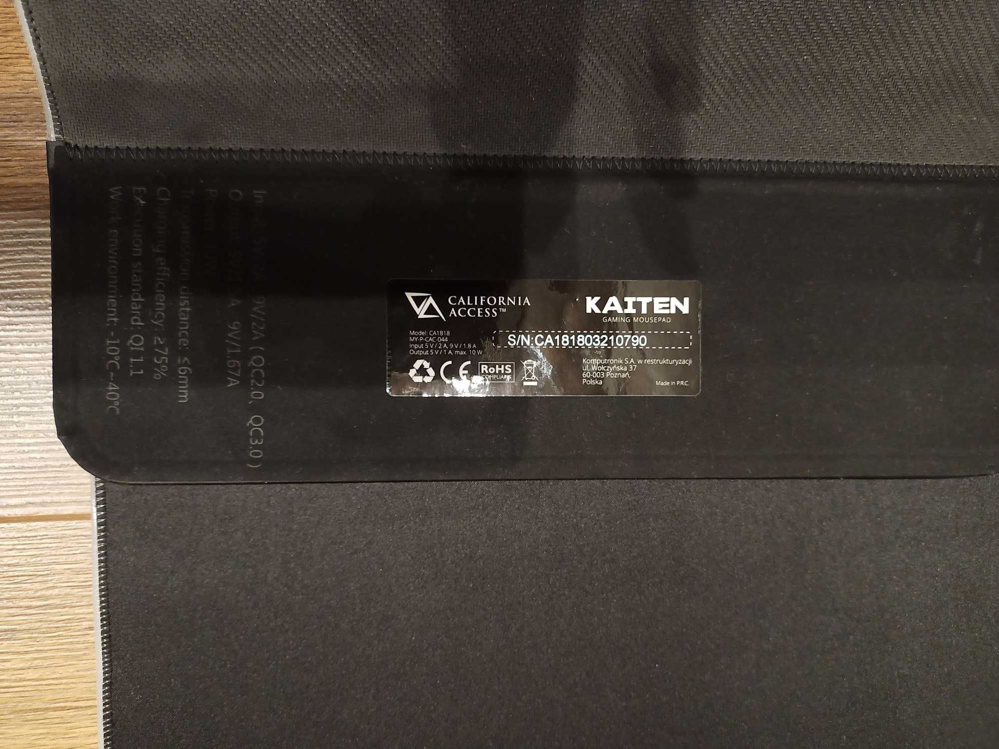 Podkładka Kaiten RGB CA1818 30x78 cm ładowarka QI