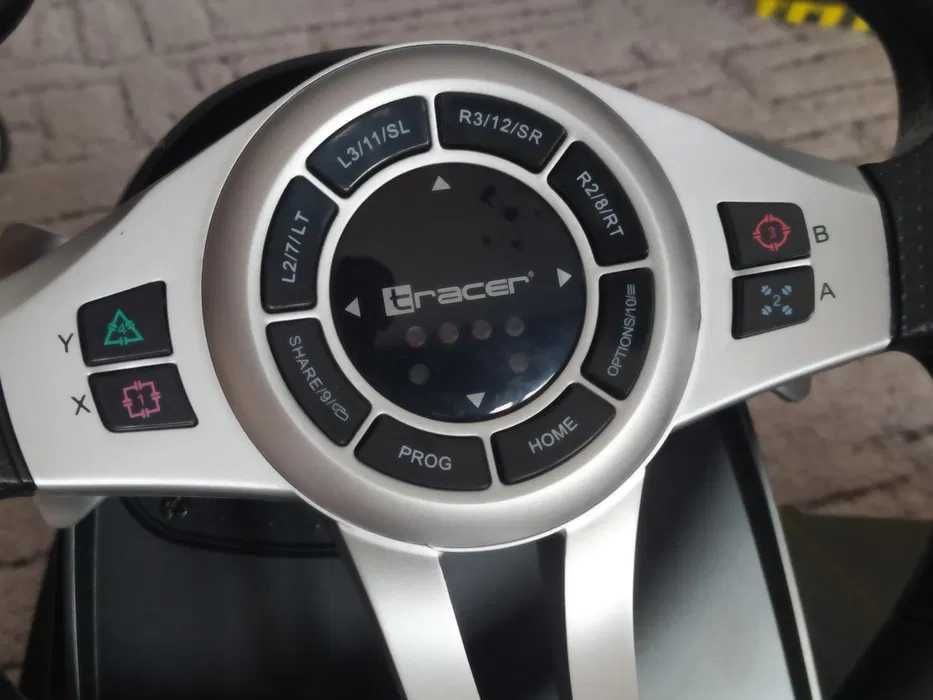 Kierownica i pedały TRACER Roadster 4 w 1 (PC/PS3/PS4/Xone)