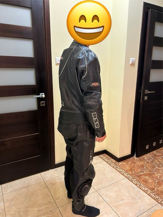 Skórzany jednoczęściowy kombinezon na motor RSR XL 58