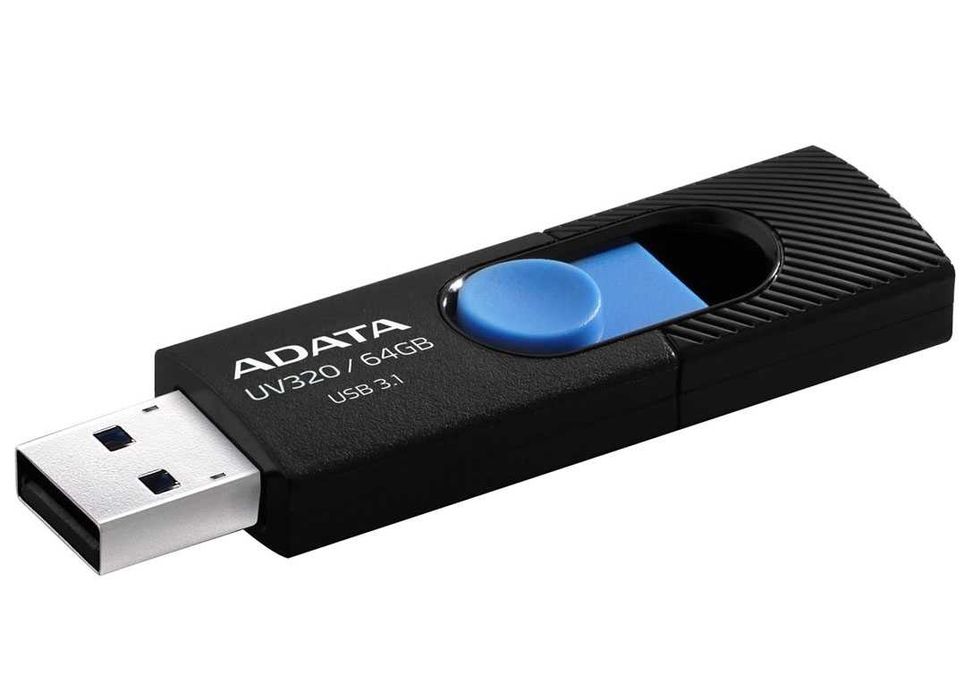Pendrive ADATA UV320 64 GB USB 2.0, USB 3.0, USB 3.1, USB 3.2 czarny
