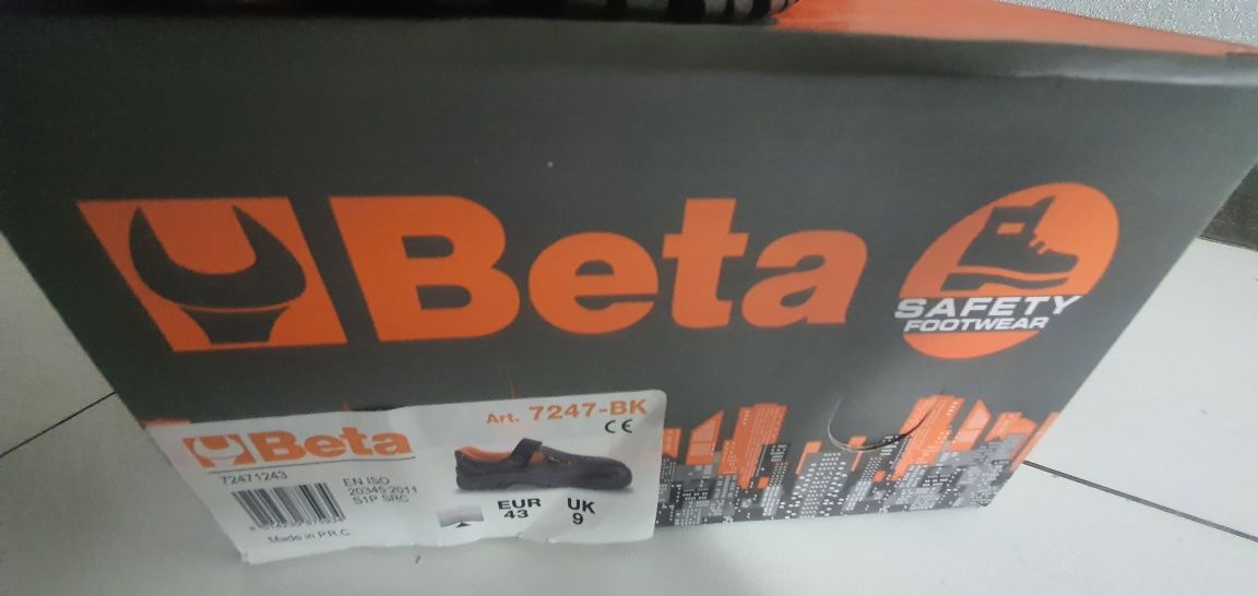Beta sandały  obuwie robocze 7247BK S1P SRC stalowy podnosek za grosze