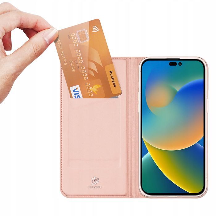 Dux Skórzane Etui Case Z Klapką Do Iphone 14 Pro