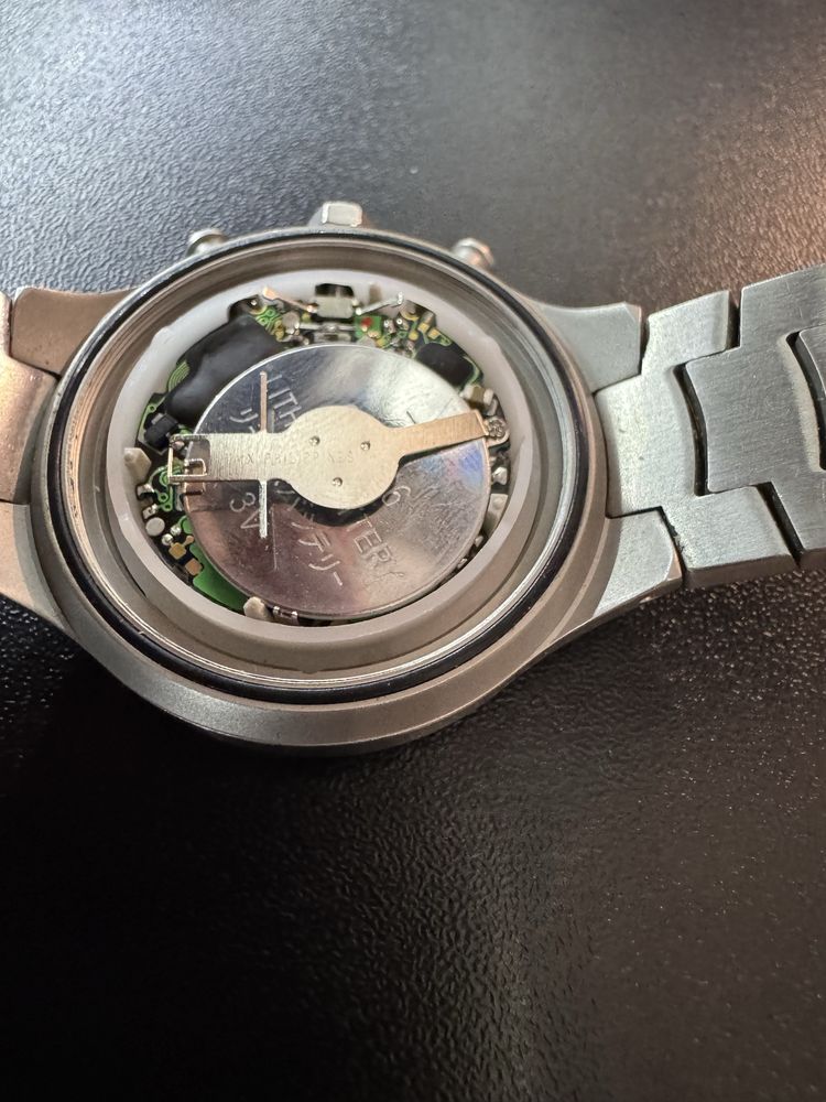 Sprawny Zegarek męski Timex CR2016 CELL Indiglo srebrny podświetlany