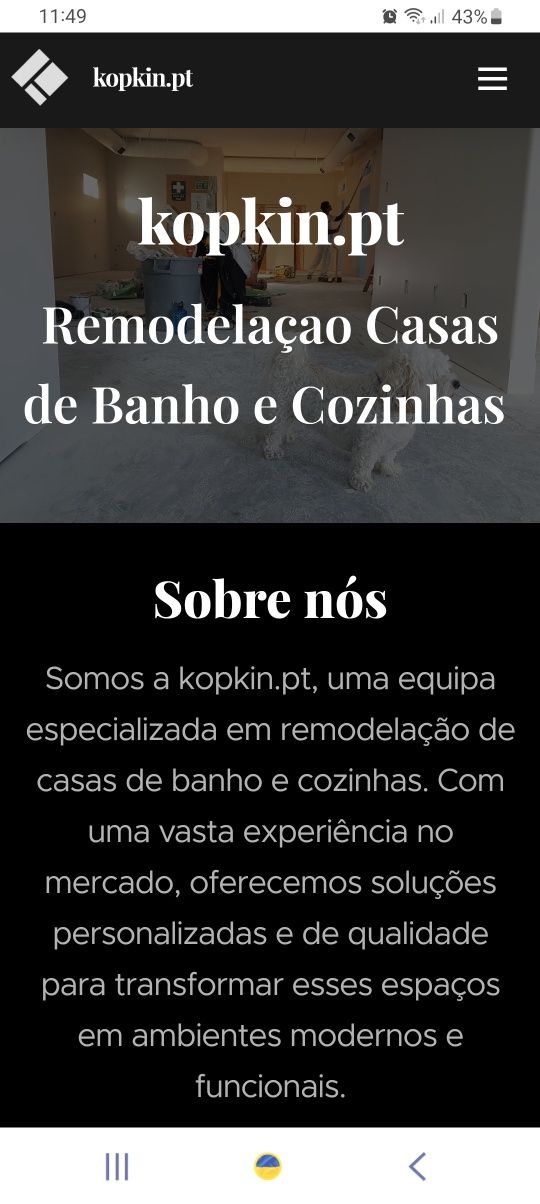 Remodelação casas de banho e cozinhas.