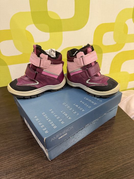 Дитячі зимові черевики geox flanfil 26 розмір