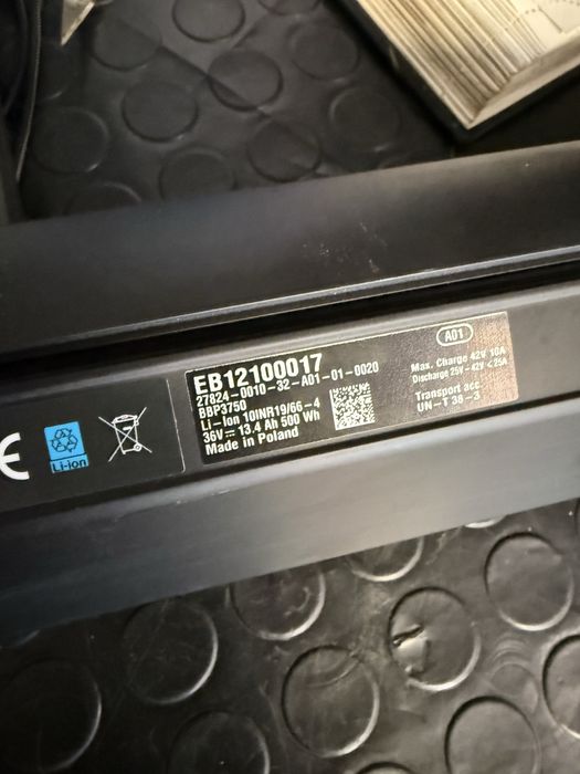 Powerpack 500wh bosch 300km przebiegu jak nowa