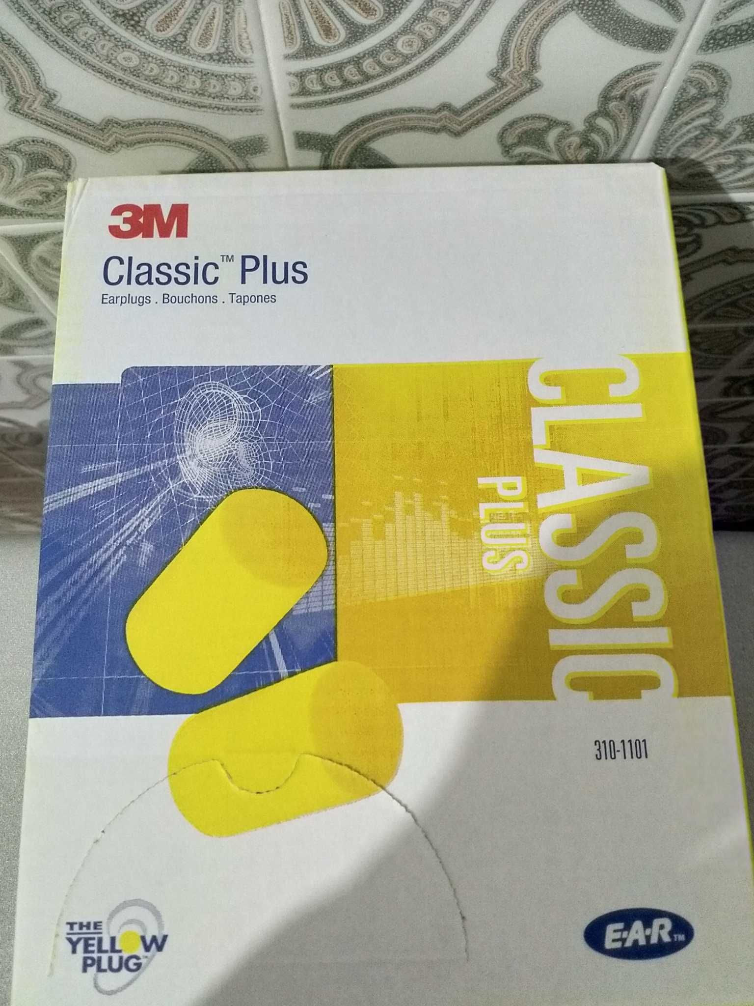 Tampões Ouvidos 3M E-A-R Classic Plus PVC Large/Grande - 200 Pares