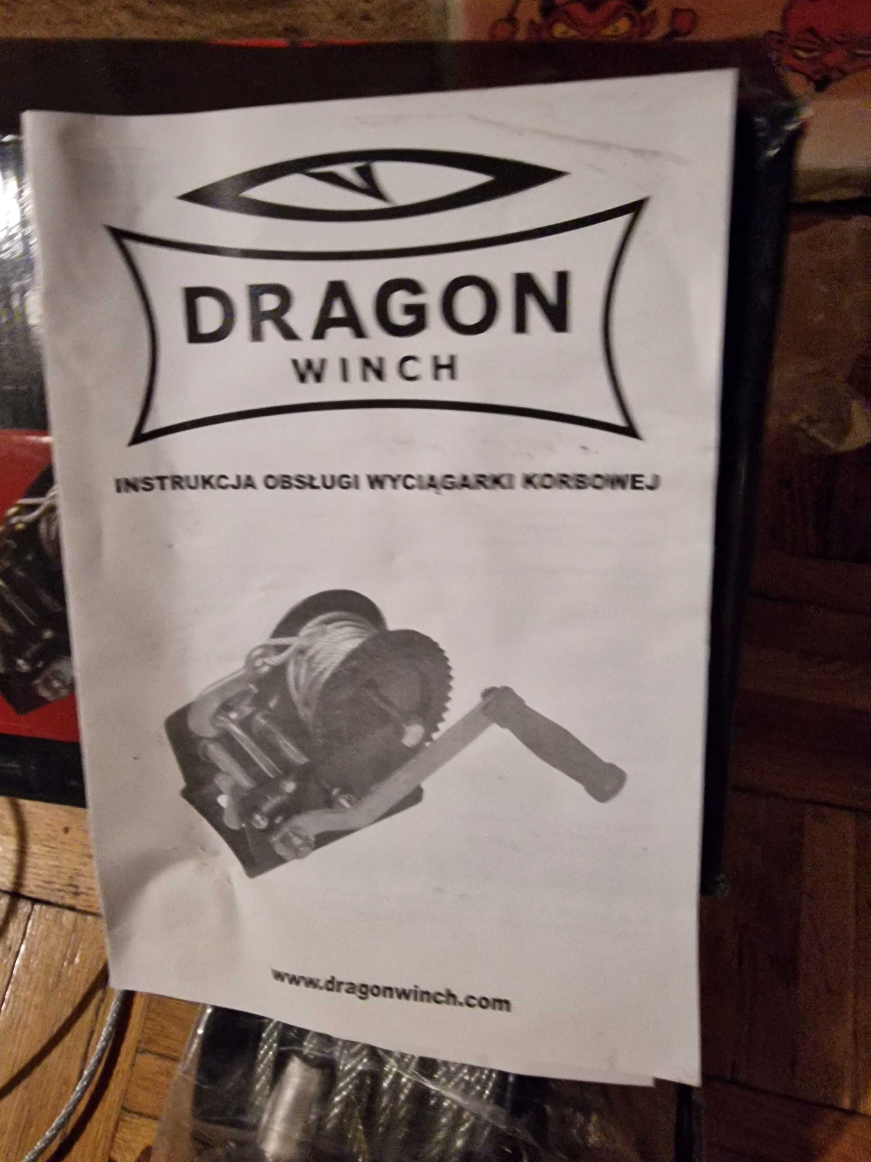 WYCIĄGARKA RĘCZNA korbowa linowa 545kg DRAGON+1 szt wyciągarka linowa