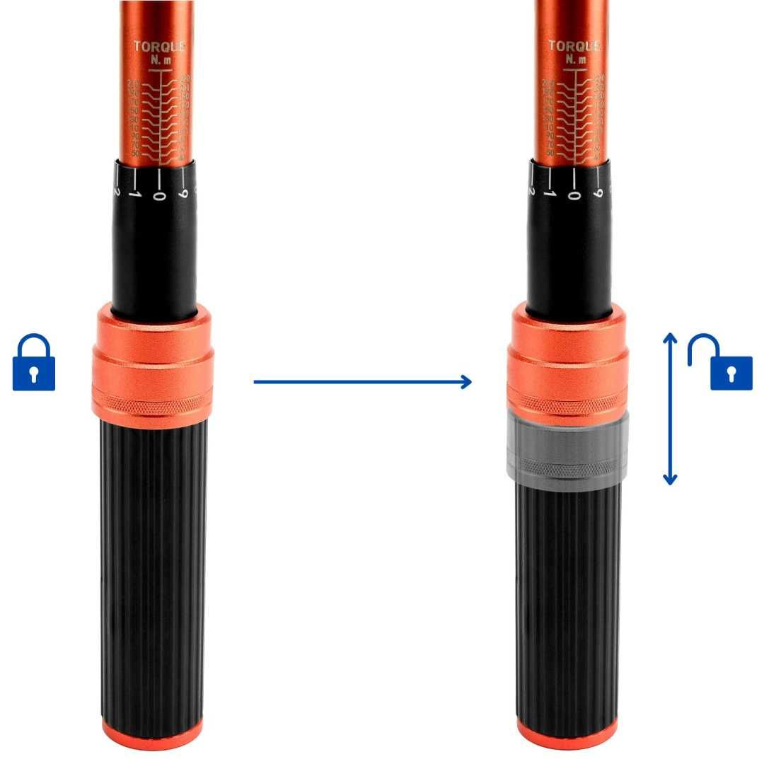 Klucz dynamometryczny do kół 1/2" 40-220 z nasadkami w walizce SOLIDNY