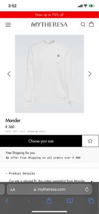 Vendo camisola da moncler