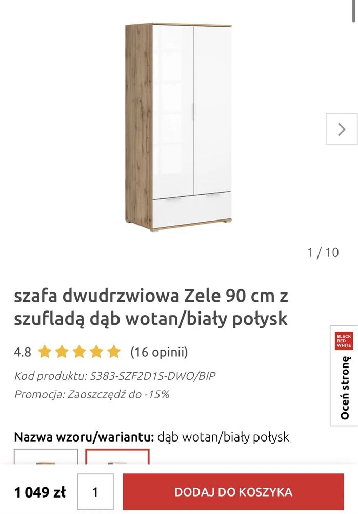 Szafa komoda zele brw