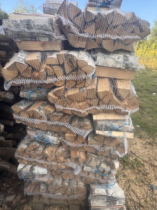 Drewno spakowane w workach