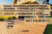 Deska kompozytowa tarasowa 3D - II generacja - drewnopodobna