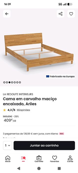 Cama casal 160cm x 200cm