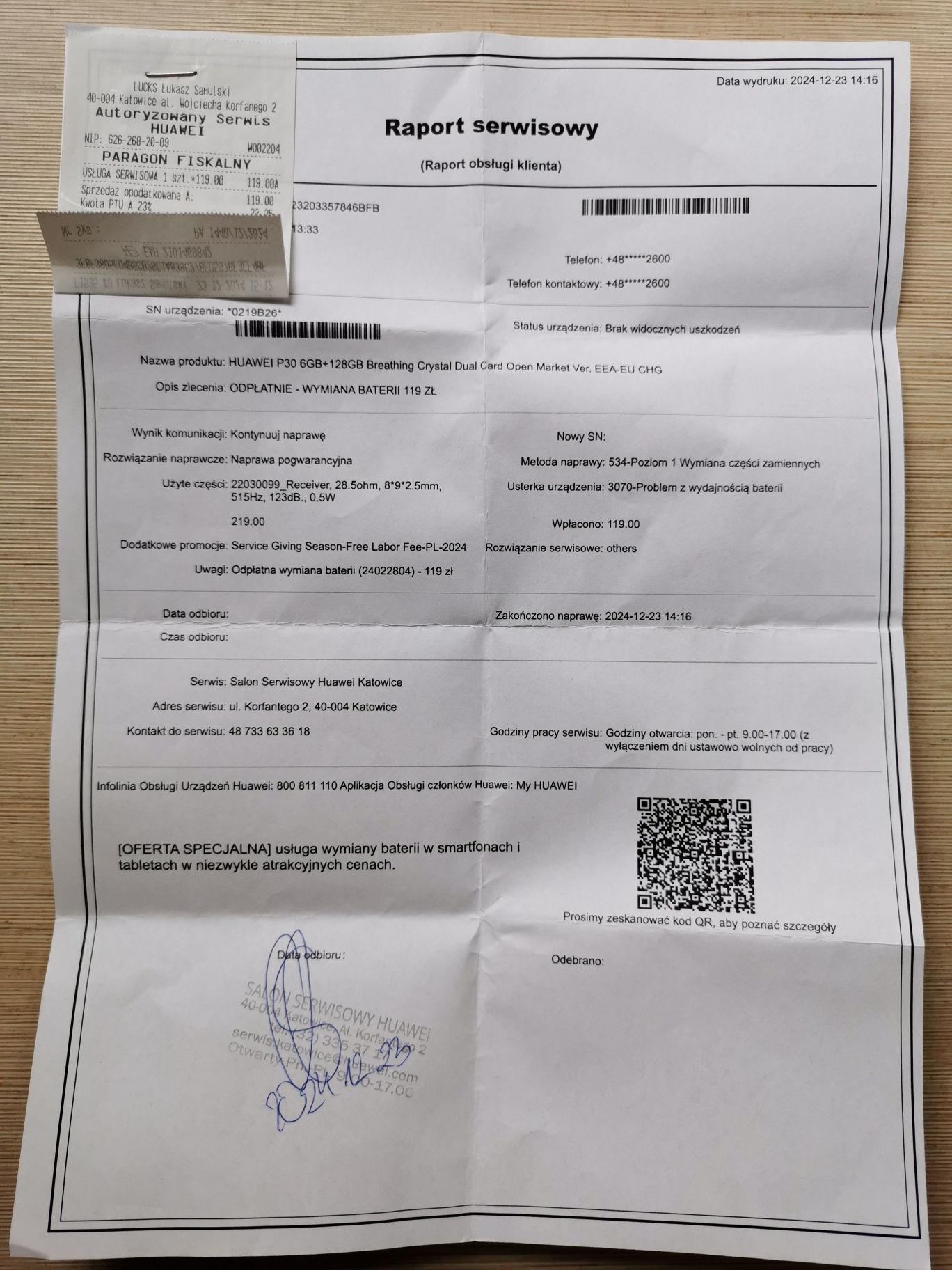 Telefon Huawei p30