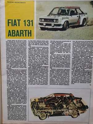 MOTOR 11/1979 Fiat 131 Abarth, Tarpan 233, Skoda 100 S, Syrena