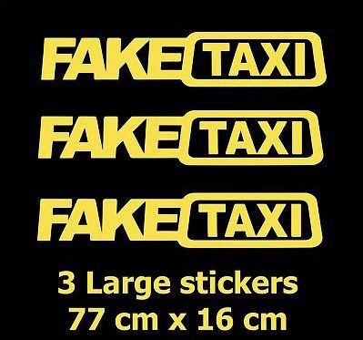 Naklejka naklejki FAKE TAXI 2 szt o szer 30cm