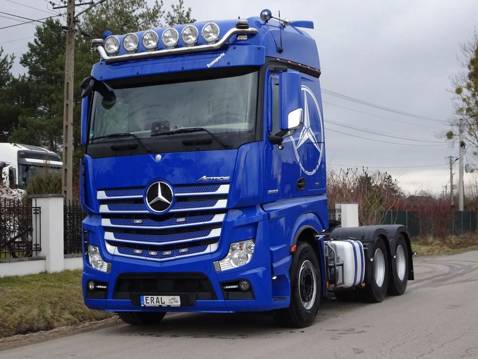 Mercedes-Benz Actros 2663 6x4 Ciągnik Siodłowy Trzy Osiowy 630KM Niskopodwozie DOLL 4 osie skrętne 2xrozciagana poszerzenia 58000kg