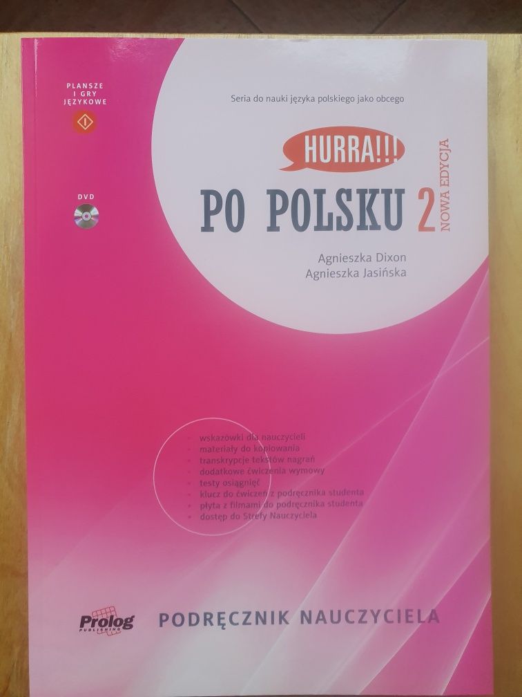 Hurra Po Polsku 2 (Nowa Edycja) Podręcznik Nauczyciela z DVD