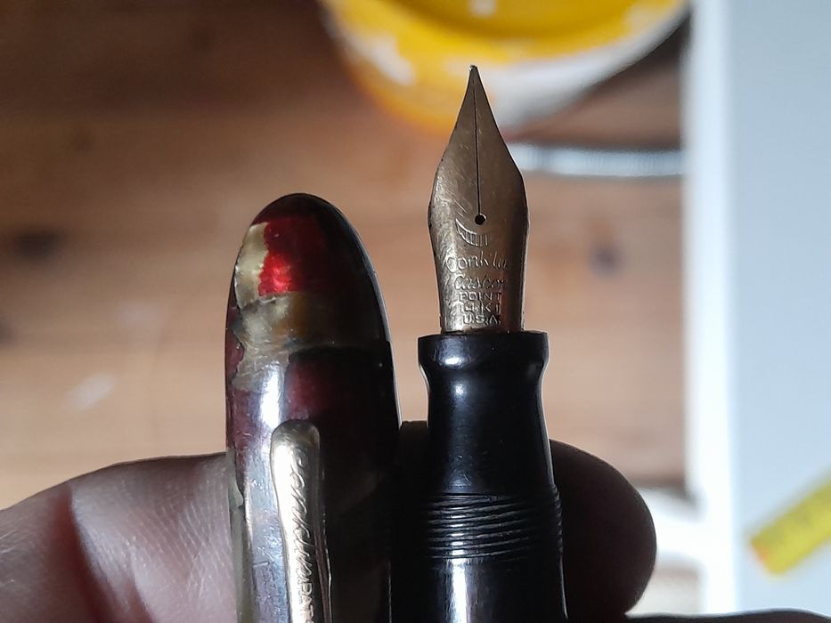 Caneta tinteiro Conklin Nozac vintage