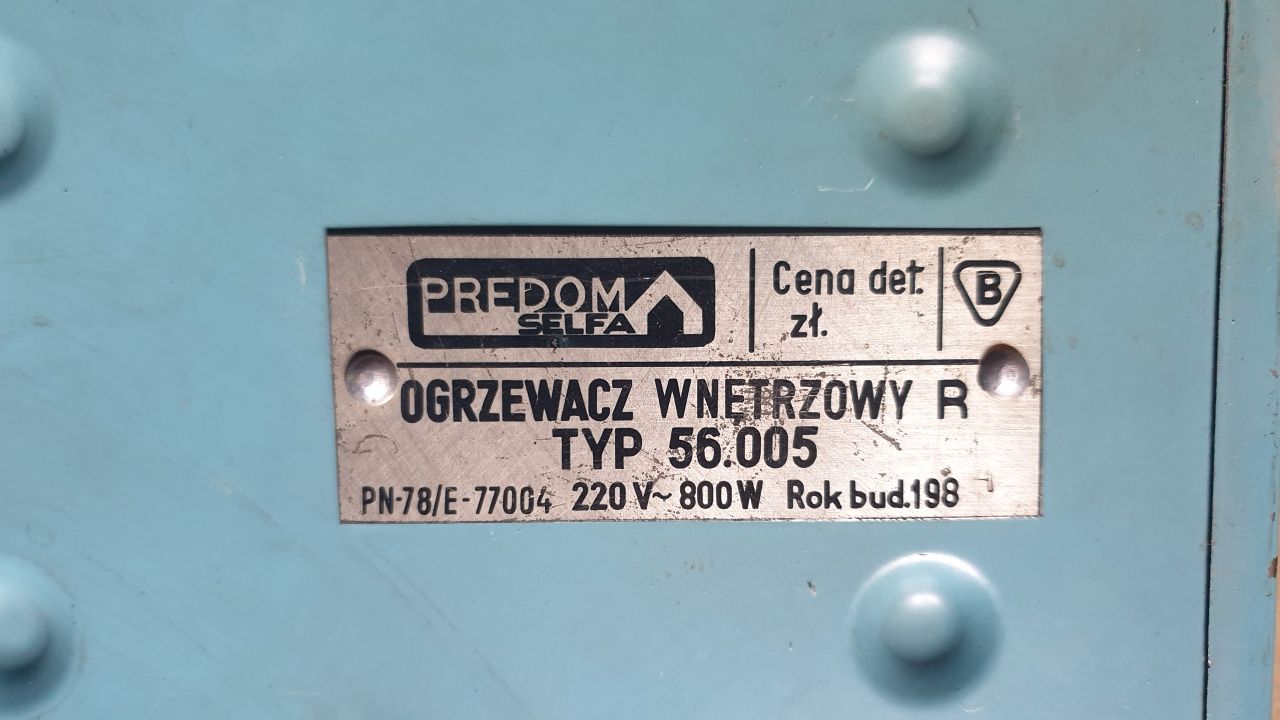 Ogrzewacz wnętrzowy Predom PRL