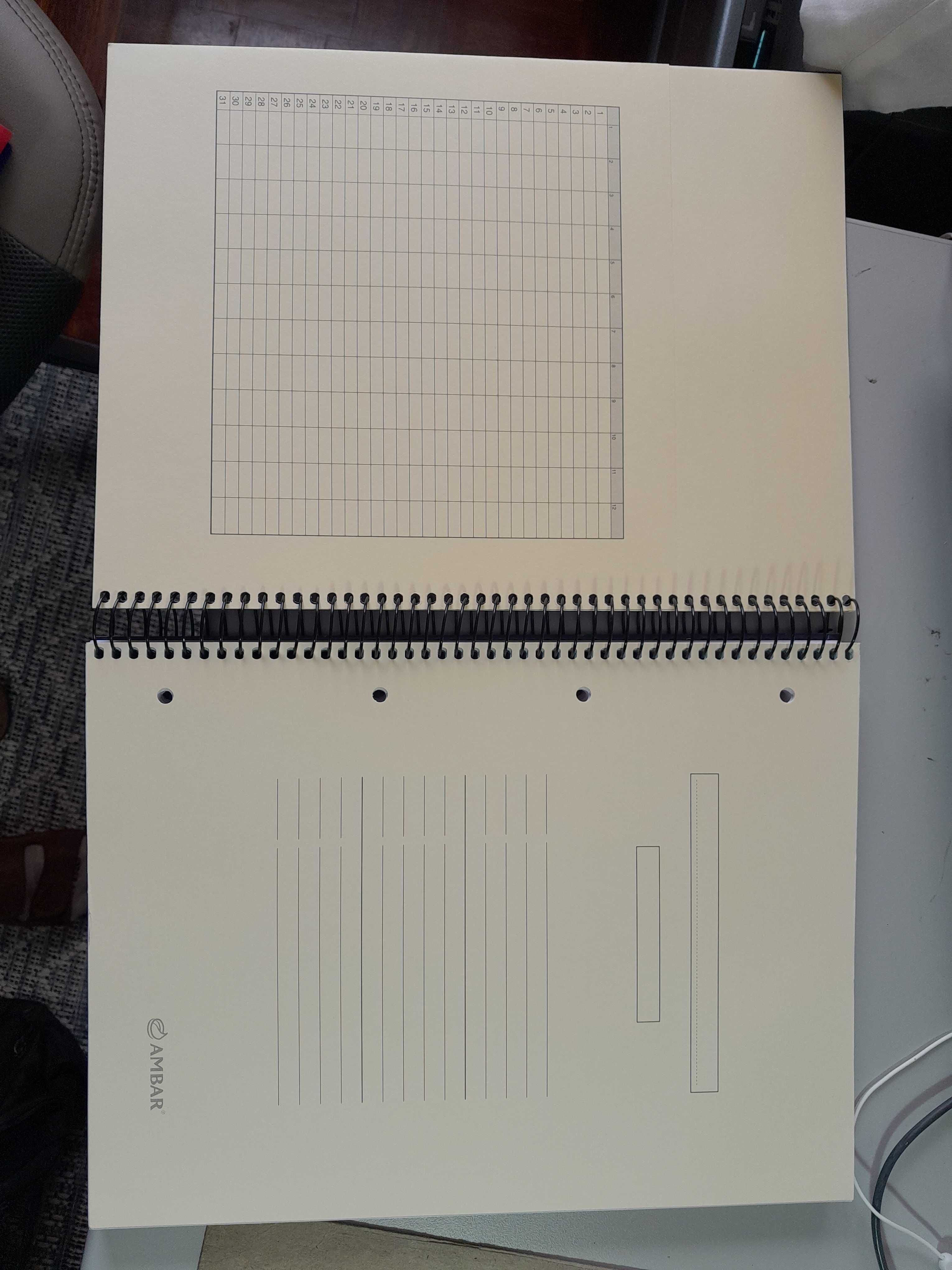 caderno de argolas novo